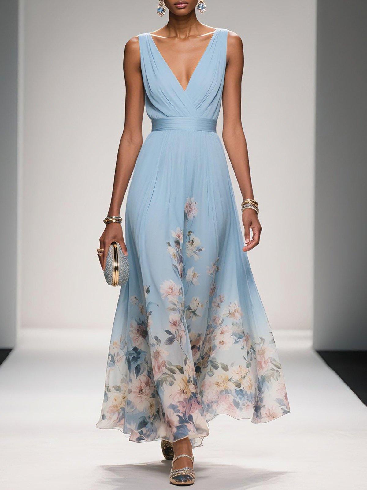 The Hills Nashville Isabella Women's Floral Print Wedding Guest Dress