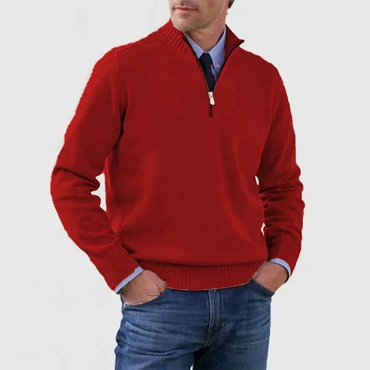 Clarkson New York Phalen Classic Half Zip Sweater