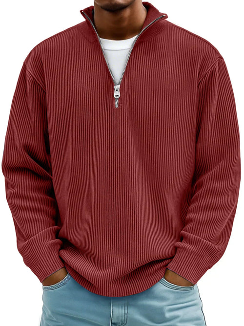 Clarkson New York Calixto Half-Zip Pullover Shape-Retaining Knit