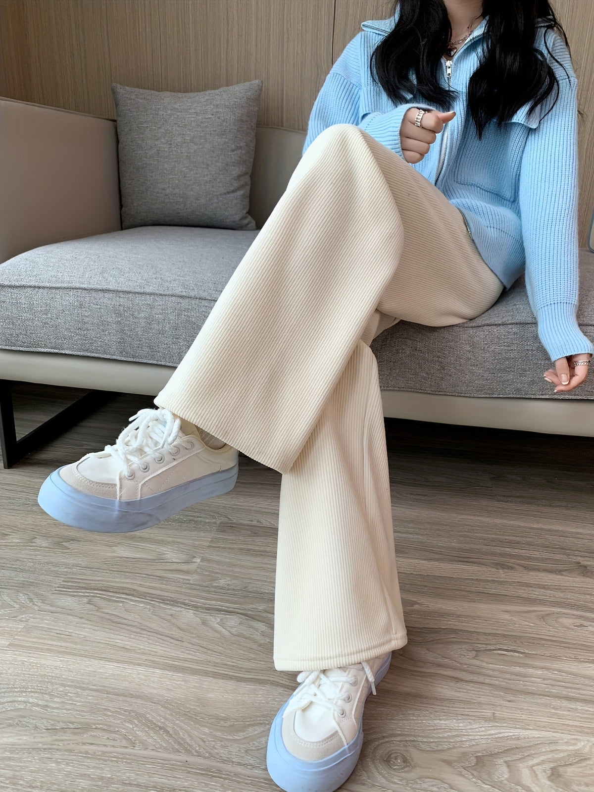 Ruth Cozy Wide-Leg Lounge Pants Women's