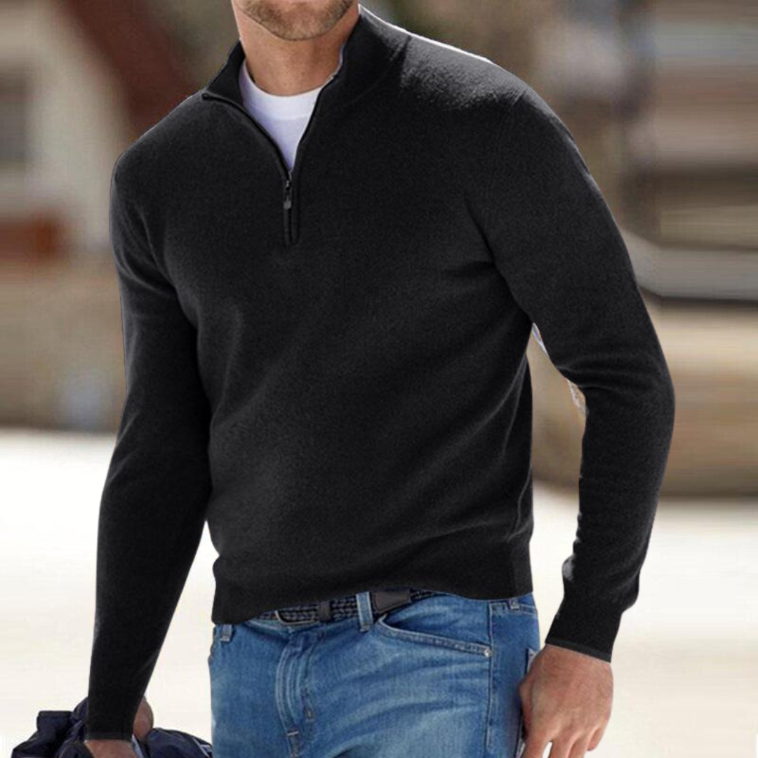 Clarkson New York Harron Half Zip Sweater Men's Premium Knit