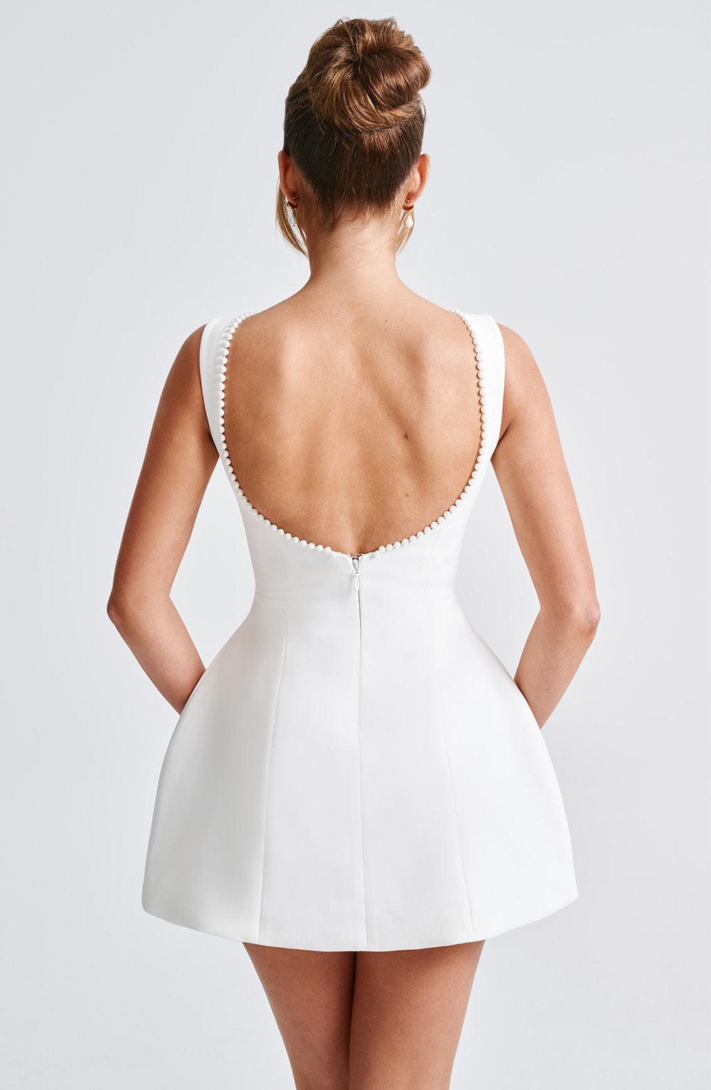 Kylie Women's Structured Wedding Guest Mini Dress Sleeveless