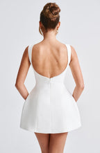 Kylie Women's Structured Wedding Guest Mini Dress Sleeveless