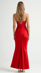 The Hills Nashville Bella Strapless Wedding Guest Column Maxi Dress