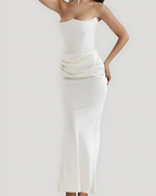 The Hills Nashville Claire Women's Wedding Guest Draped Maxi Dress