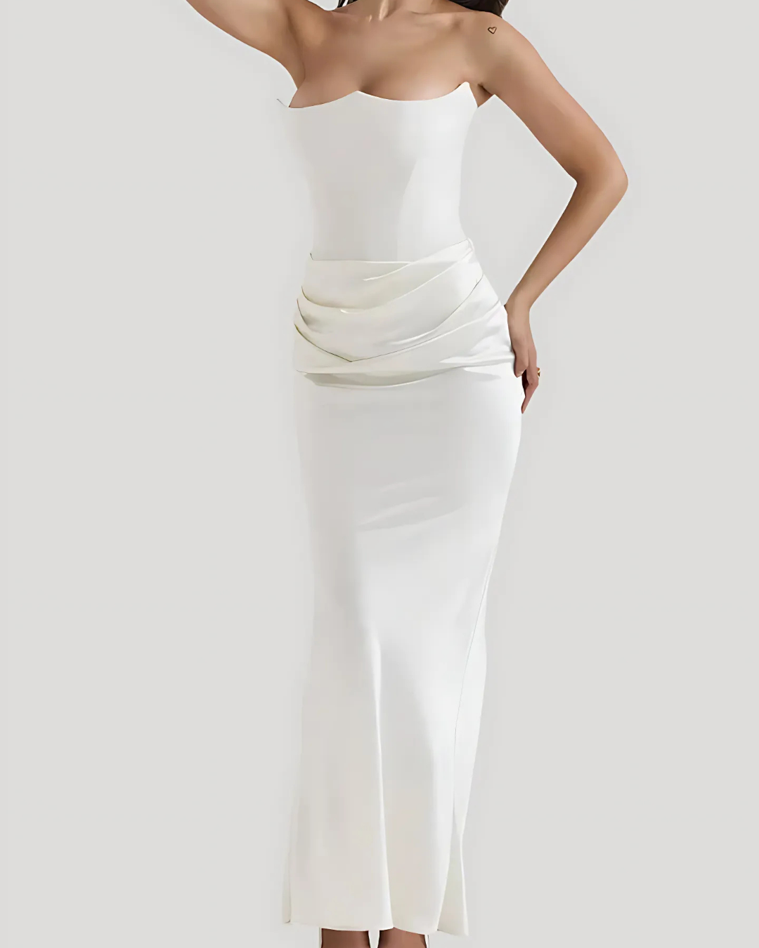 The Hills Nashville Claire Women's Wedding Guest Draped Maxi Dress