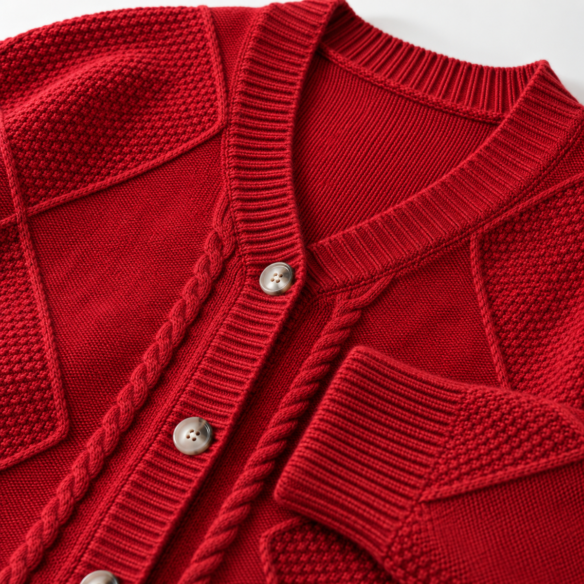 Frances Cable Button Cardigan Women's