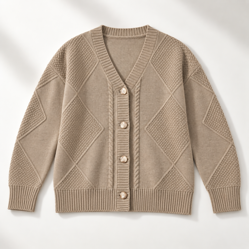 Frances Cable Button Cardigan Women's