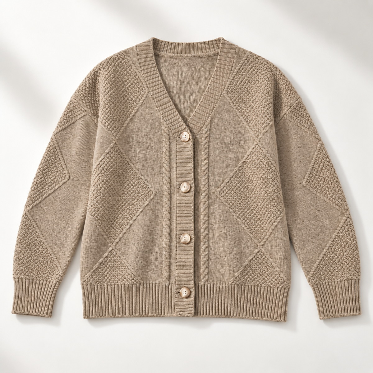 Frances Cable Button Cardigan Women's