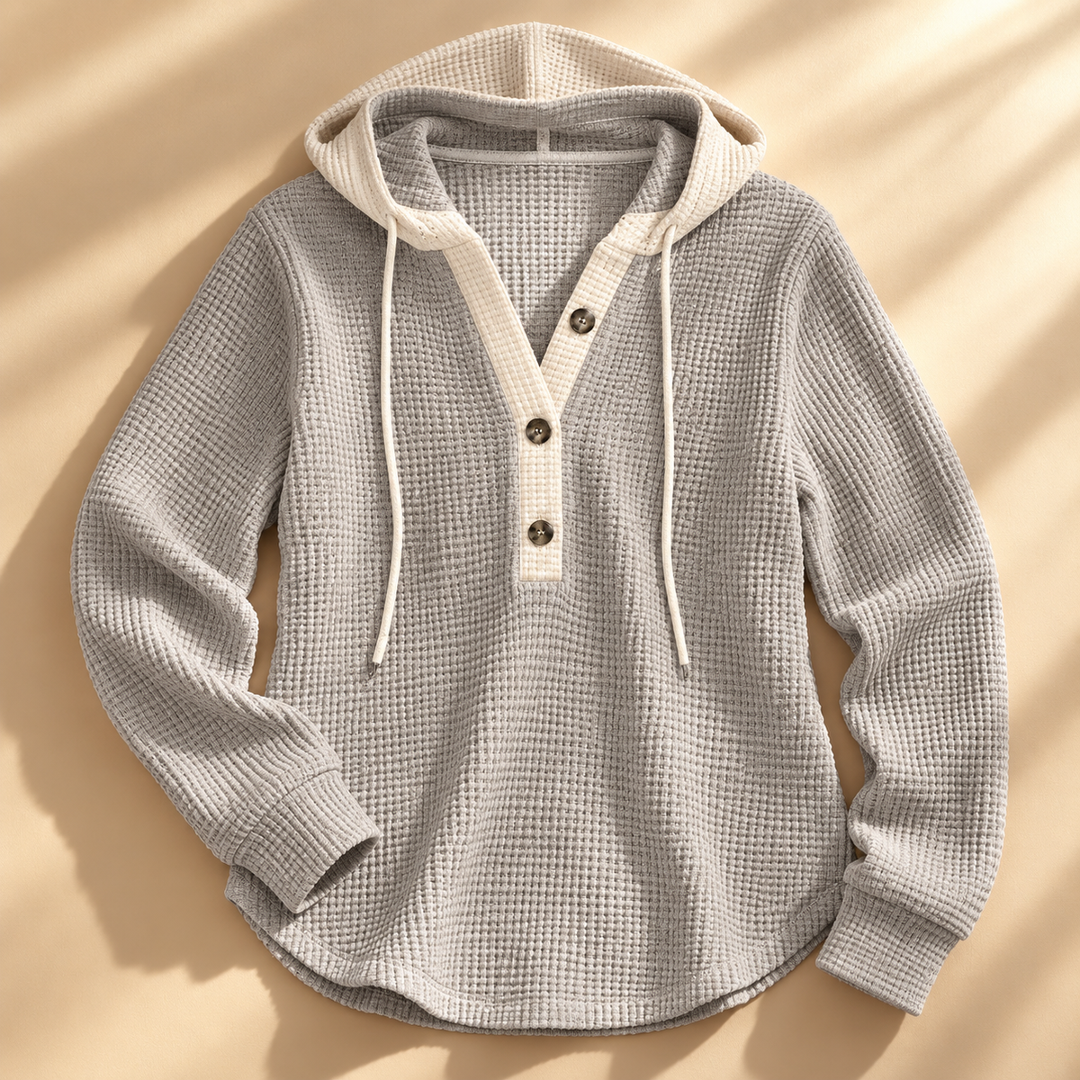 Jesse Bell Waffle Henley Unisex