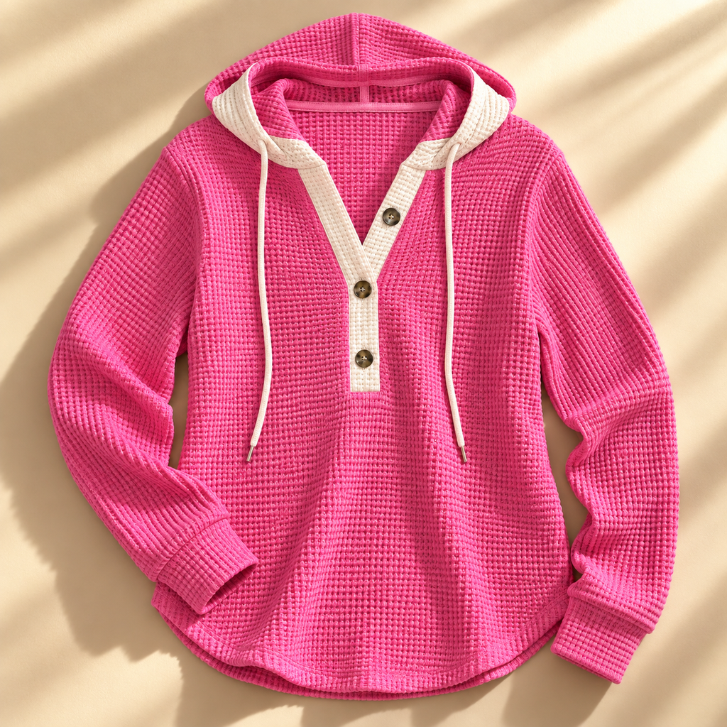 Jesse Bell Waffle Henley Unisex
