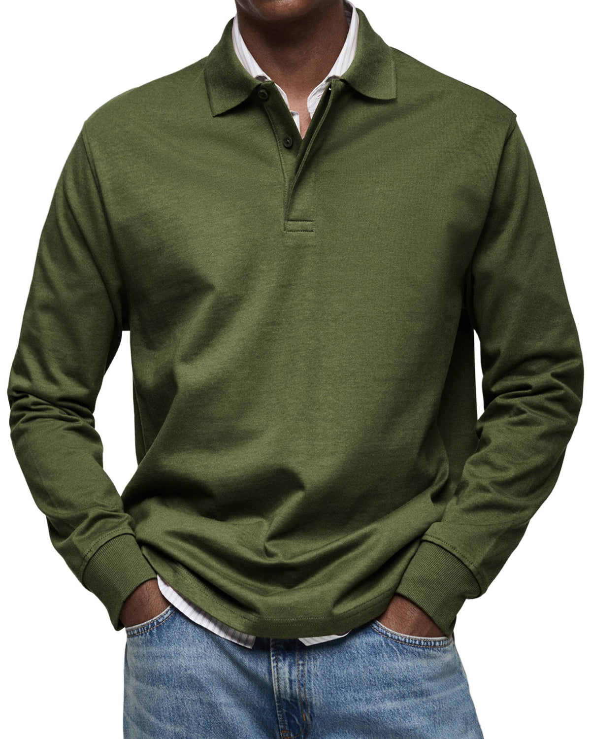 Clarkson New York Wilson Classic Long Sleeve Polo Shirt