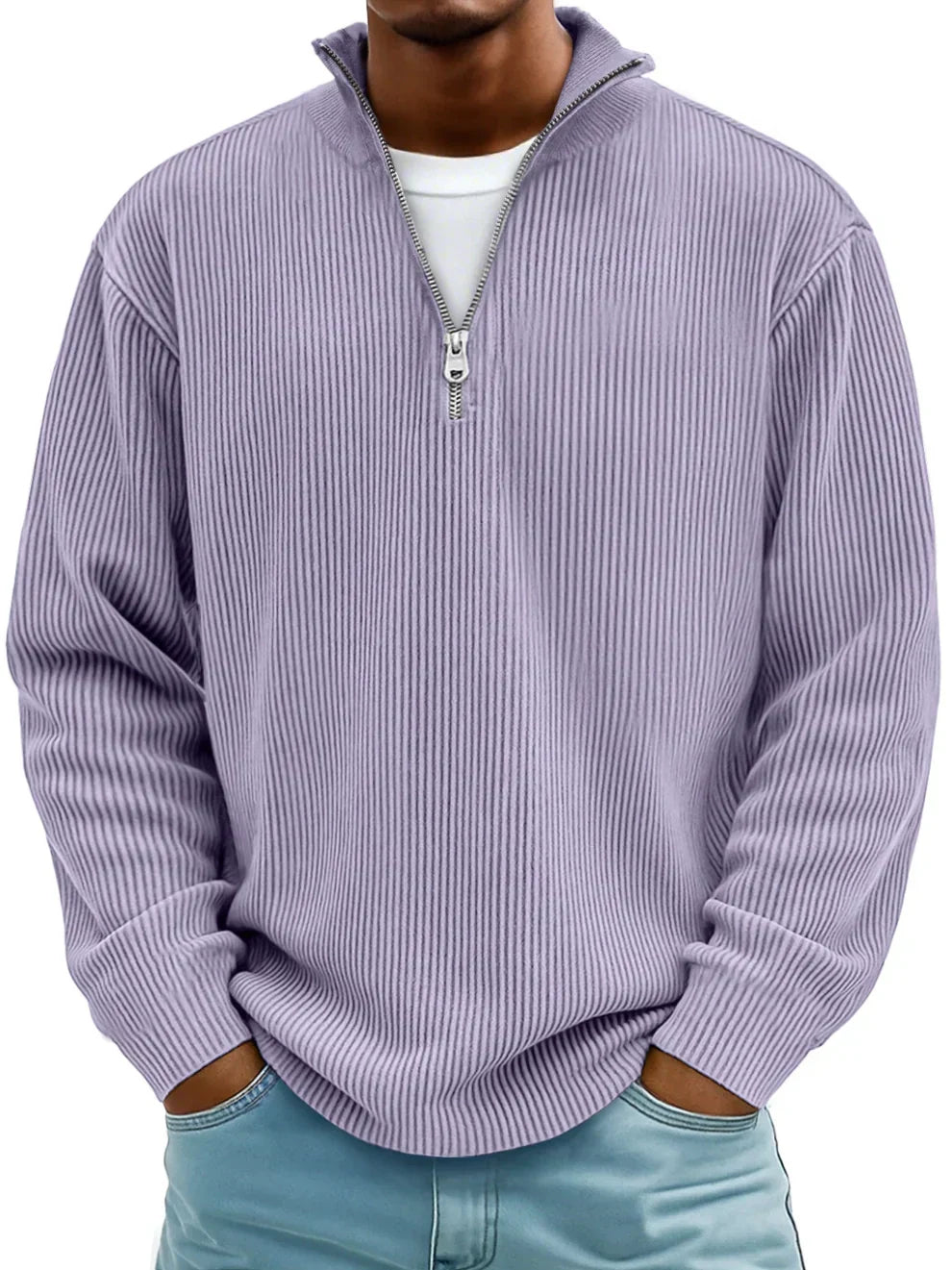 Clarkson New York Calixto Half-Zip Pullover Shape-Retaining Knit