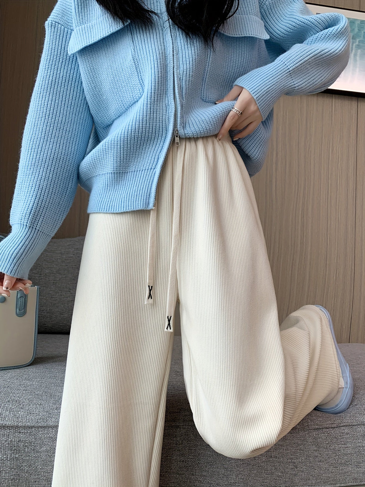 Ruth Cozy Wide-Leg Lounge Pants Women's