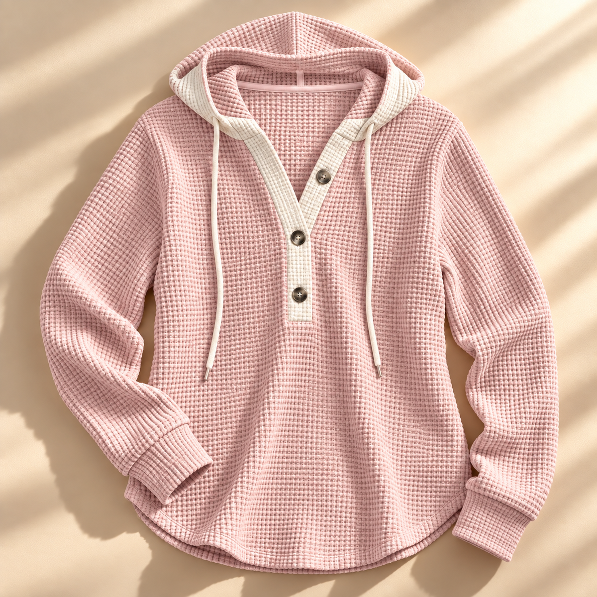 Jesse Bell Waffle Henley Unisex