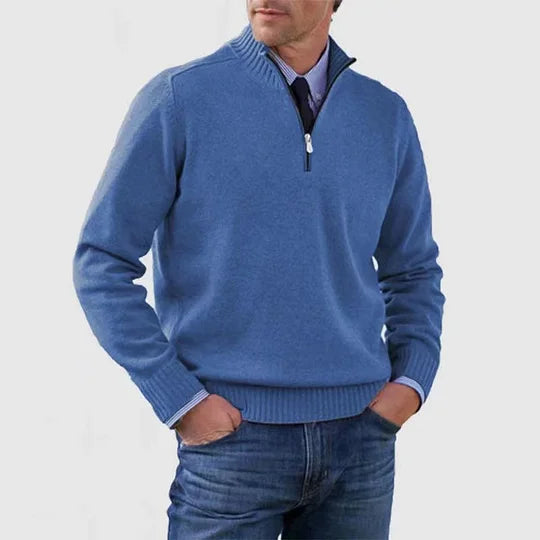 Clarkson New York Phalen Classic Half Zip Sweater