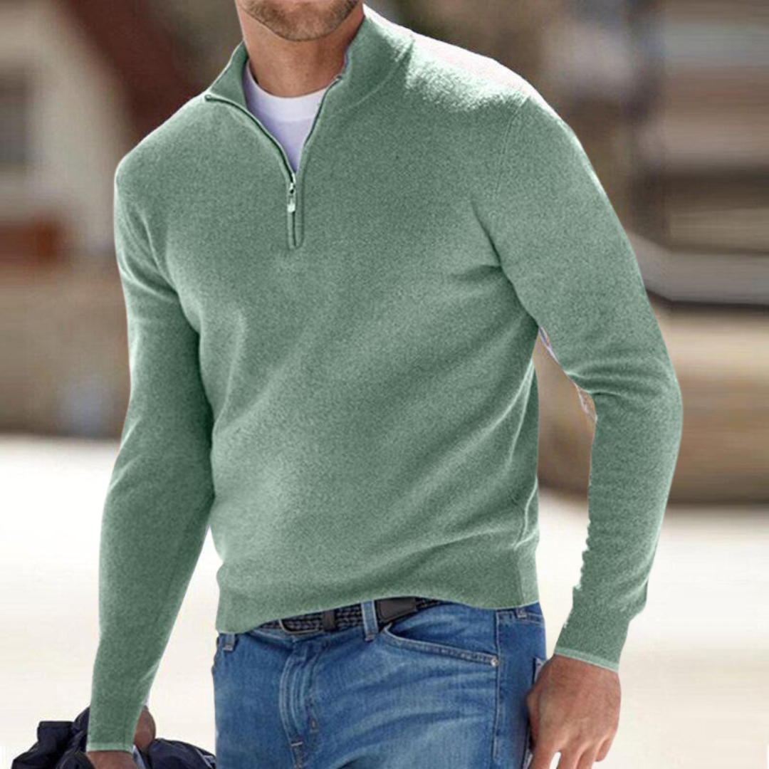 Clarkson New York Harron Half Zip Sweater Men's Premium Knit