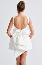 Kylie Women's Structured Wedding Guest Mini Dress Sleeveless