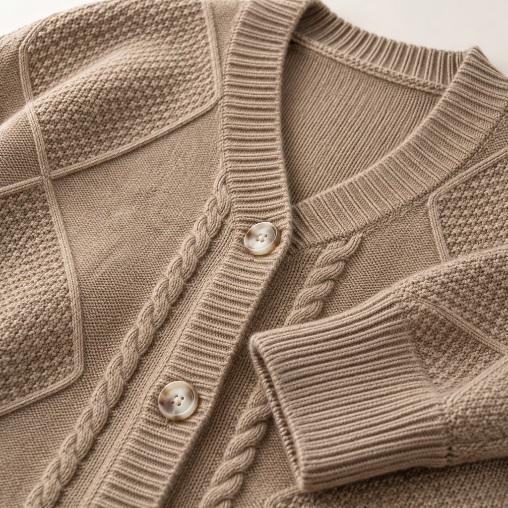 Frances Cable Button Cardigan Women's