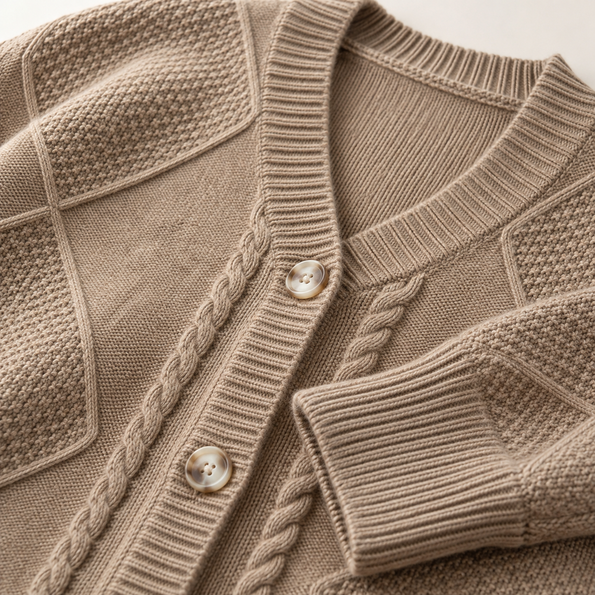 Frances Cable Button Cardigan Women's
