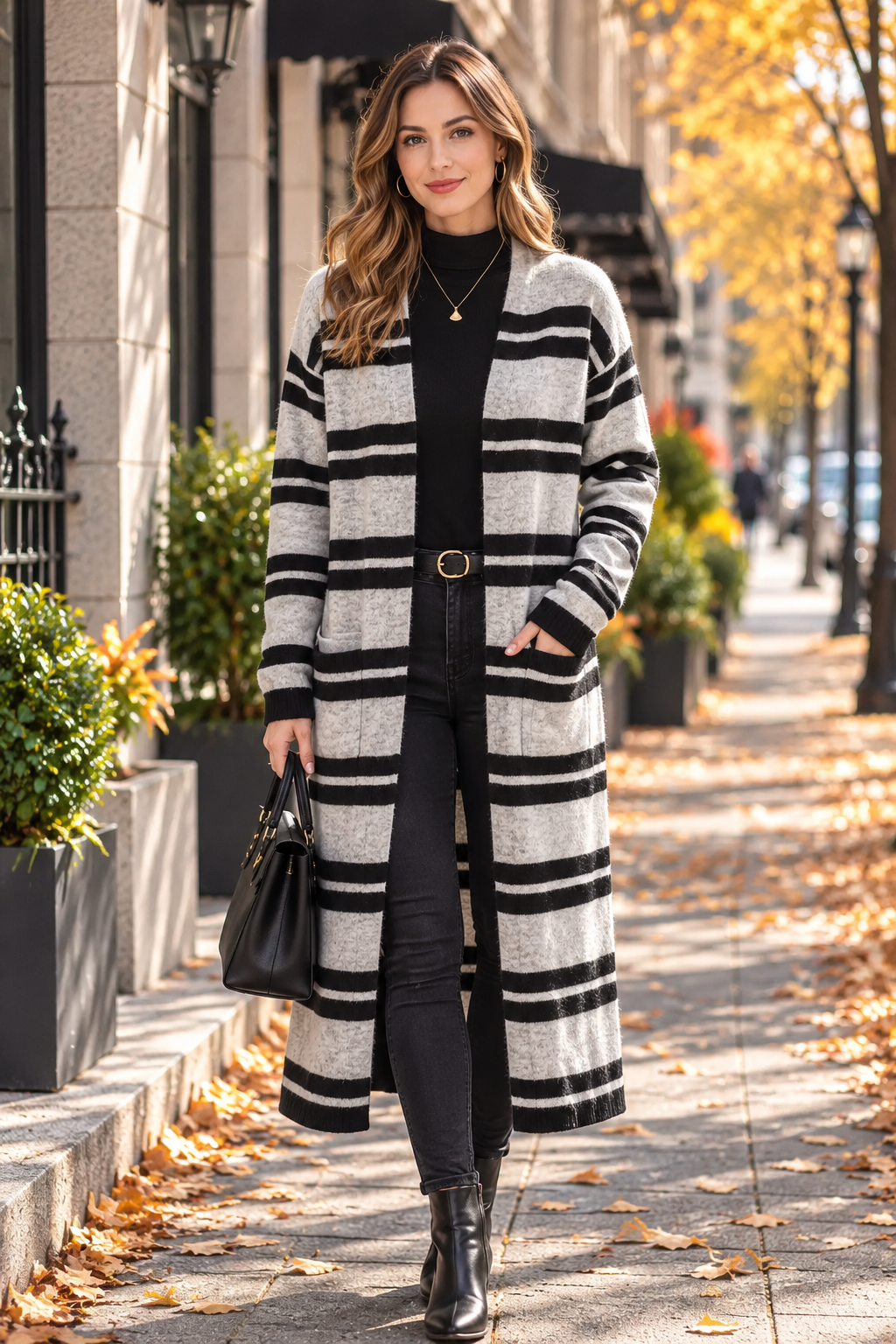 Everyday Striped Cardigan Women's