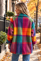 Oversized Plaid Parka Women's