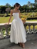 The Hills Nashville Gabriella Women's Corset Midi Wedding Guest Dress
