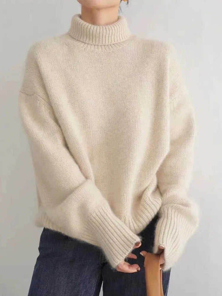 AZZURRA Renelora Turtleneck Sweater Fall Knit Chunky Pullover