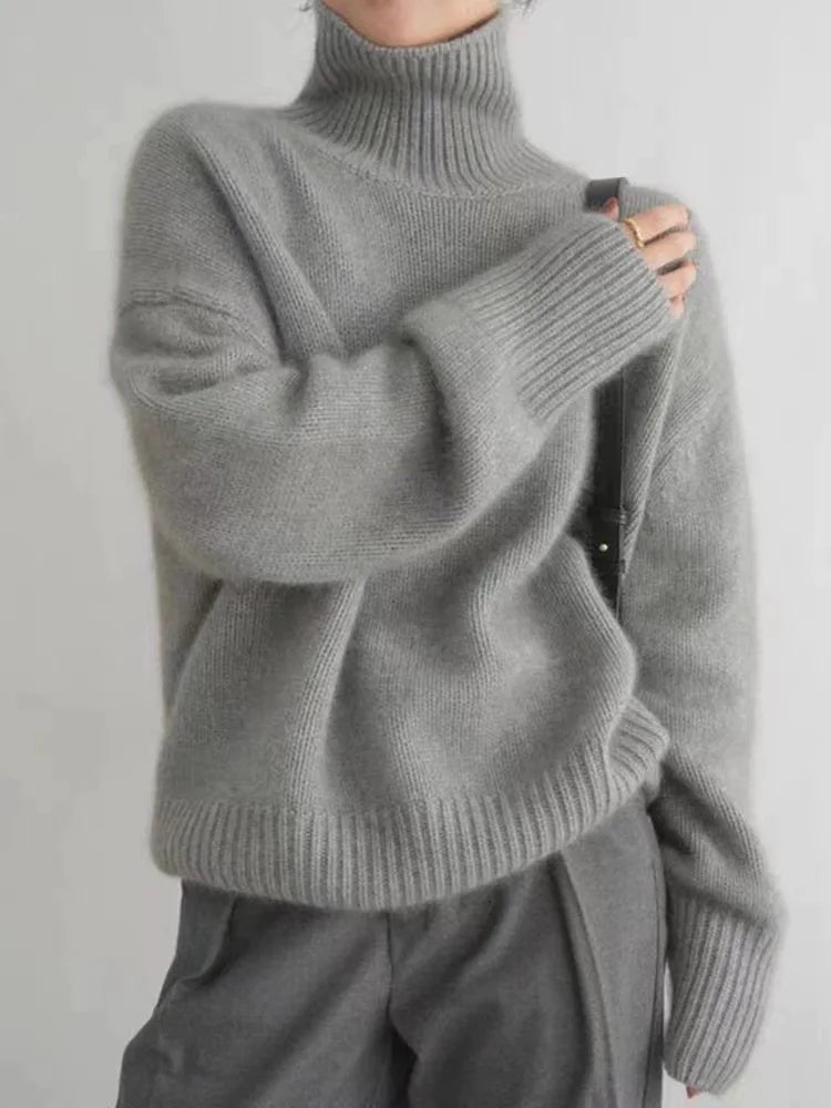 AZZURRA Renelora Turtleneck Sweater Fall Knit Chunky Pullover