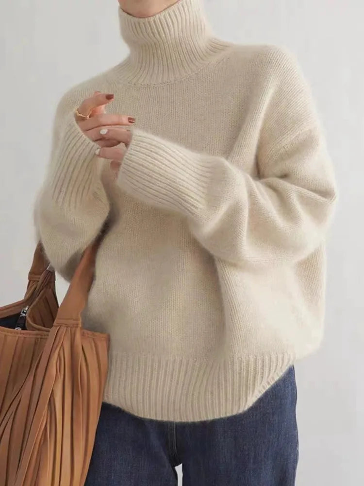 AZZURRA Renelora Turtleneck Sweater Fall Knit Chunky Pullover