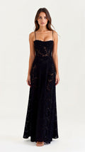 Lauren Women's Wedding Guest Bustier Maxi Dress