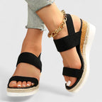 Merill Women's Orthopedic Wedge Sandals Elastic Knit Breathable Casual