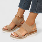 Merill Women's Orthopedic Wedge Sandals Elastic Knit Breathable Casual