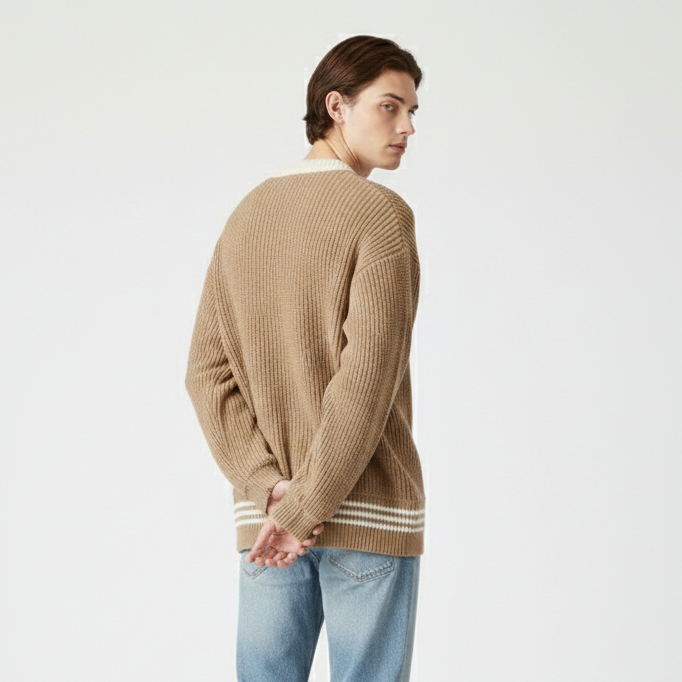 Men’s Premium Knit Sweater – Clean Design, All-Day Comfort