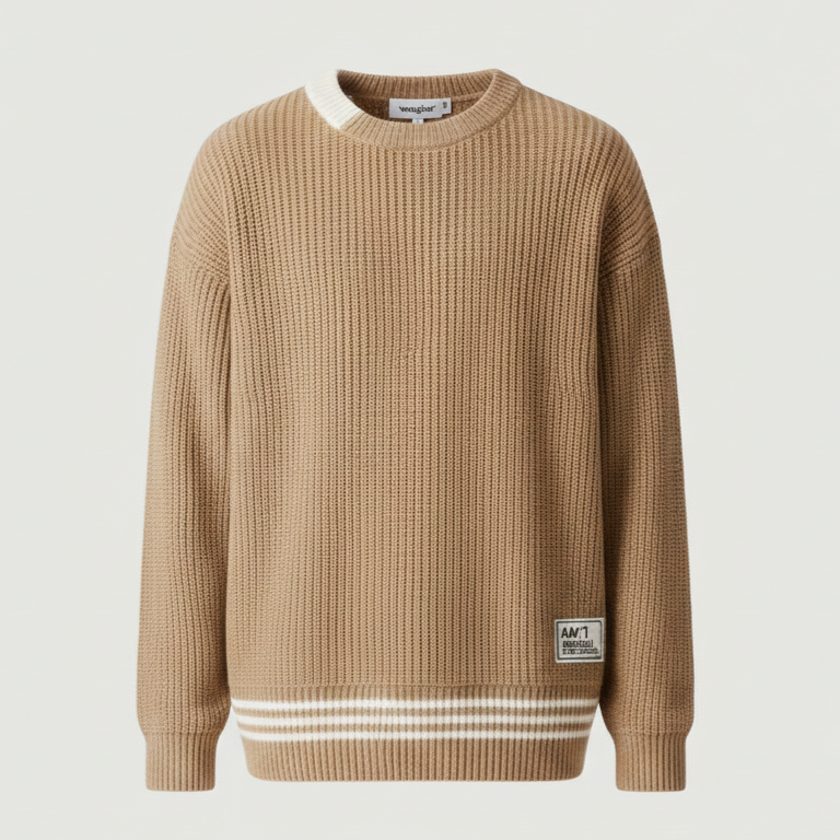 Men’s Premium Knit Sweater – Clean Design, All-Day Comfort