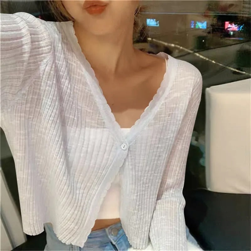 Riverstone Wear Luna Lightweight Summer Knit Cardigan One Size