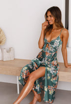 The Hills Nashville Faith Women's Printed Maxi Dress Green