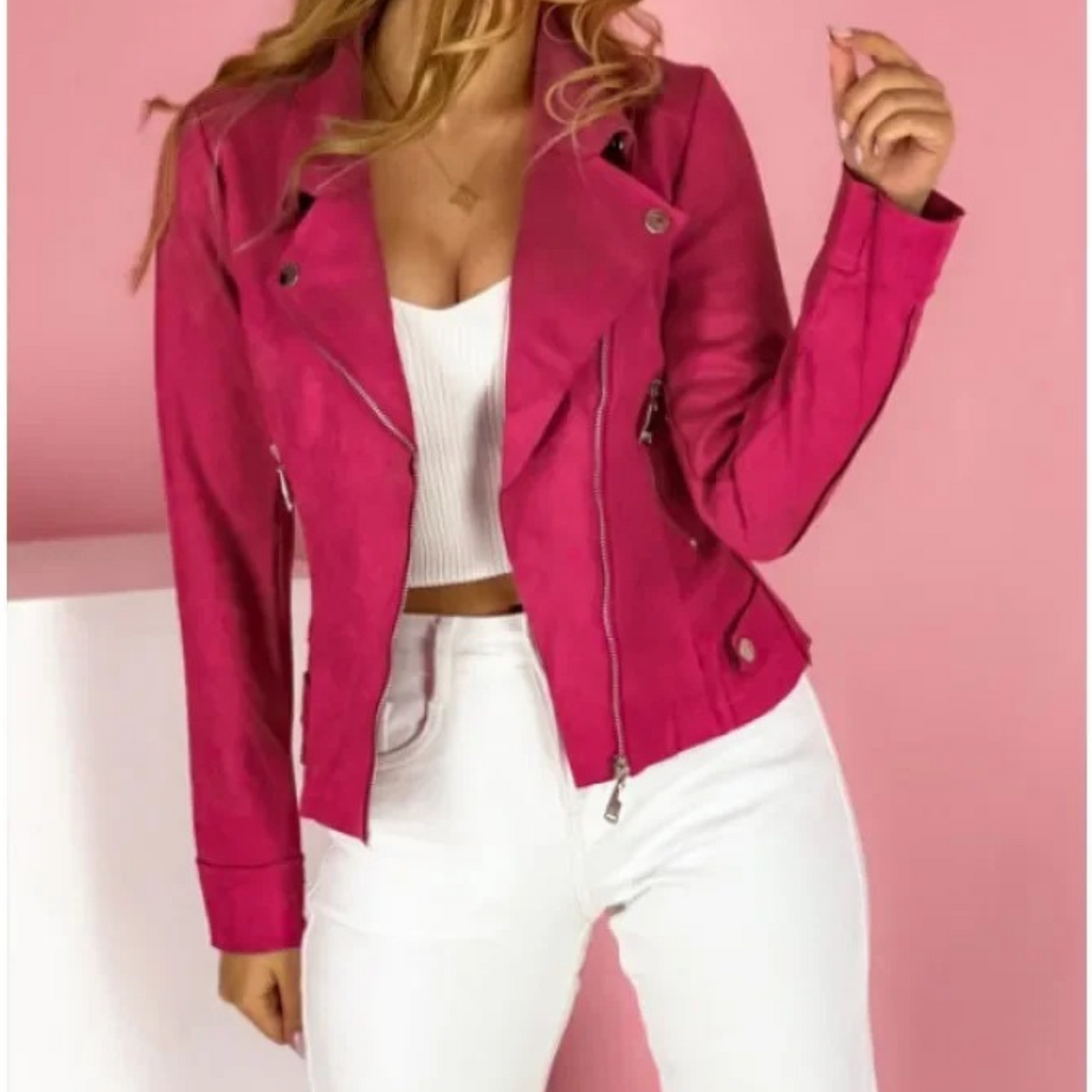 Riverstone Wear Sophia Women's Classic PU Leather Jacket