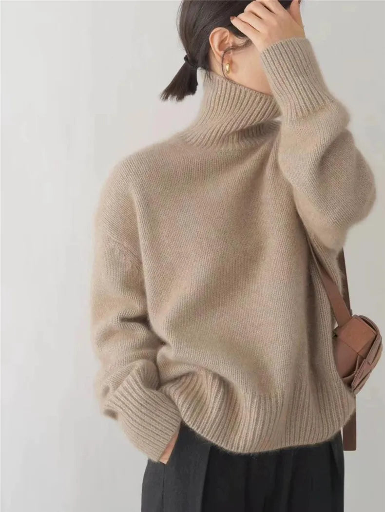 AZZURRA Renelora Turtleneck Sweater Fall Knit Chunky Pullover