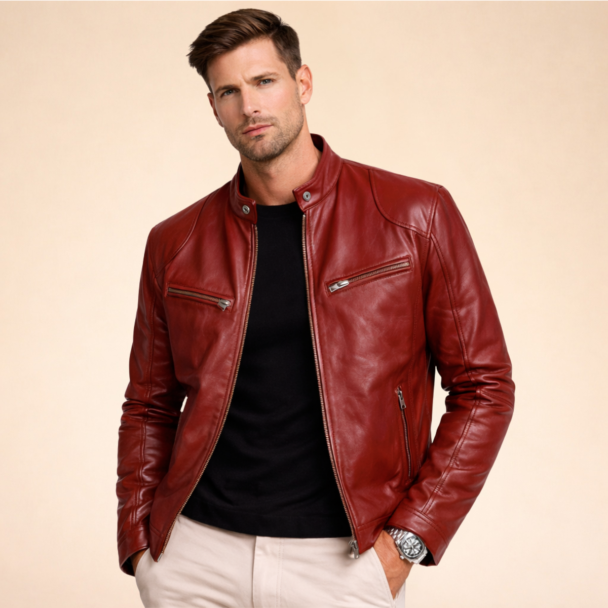 Riverstone Wear Adrian Men's Modern Lightweight Polyester Jacket