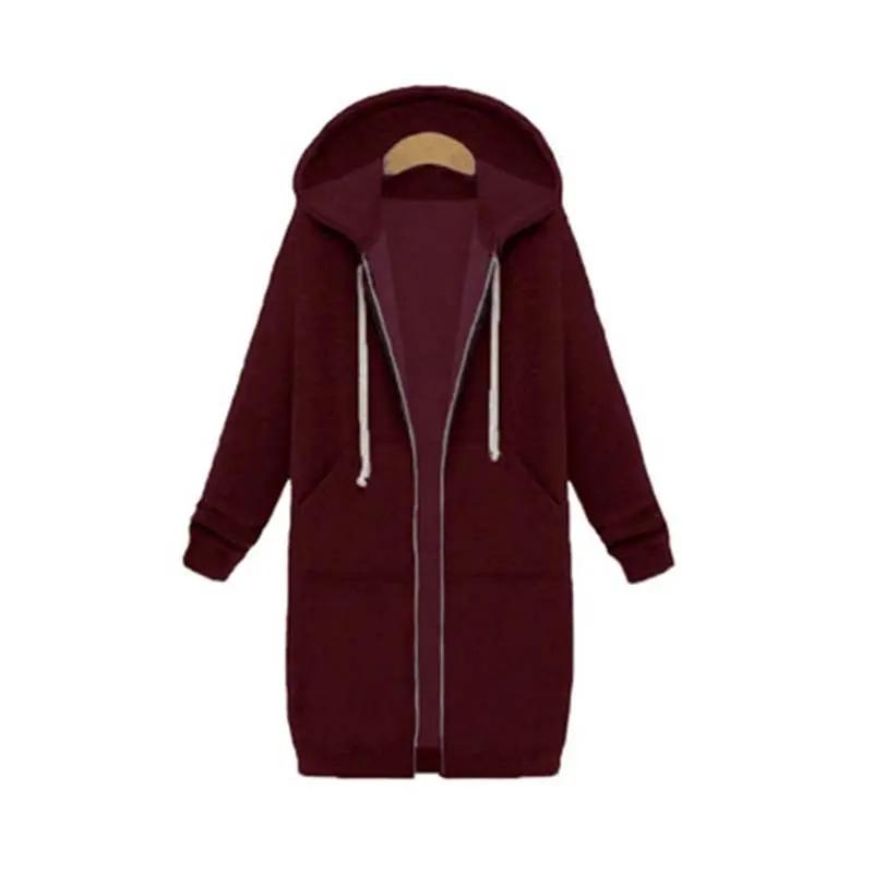 Caliboot Longline Zip Hoodie for Women in Relaxed Fit