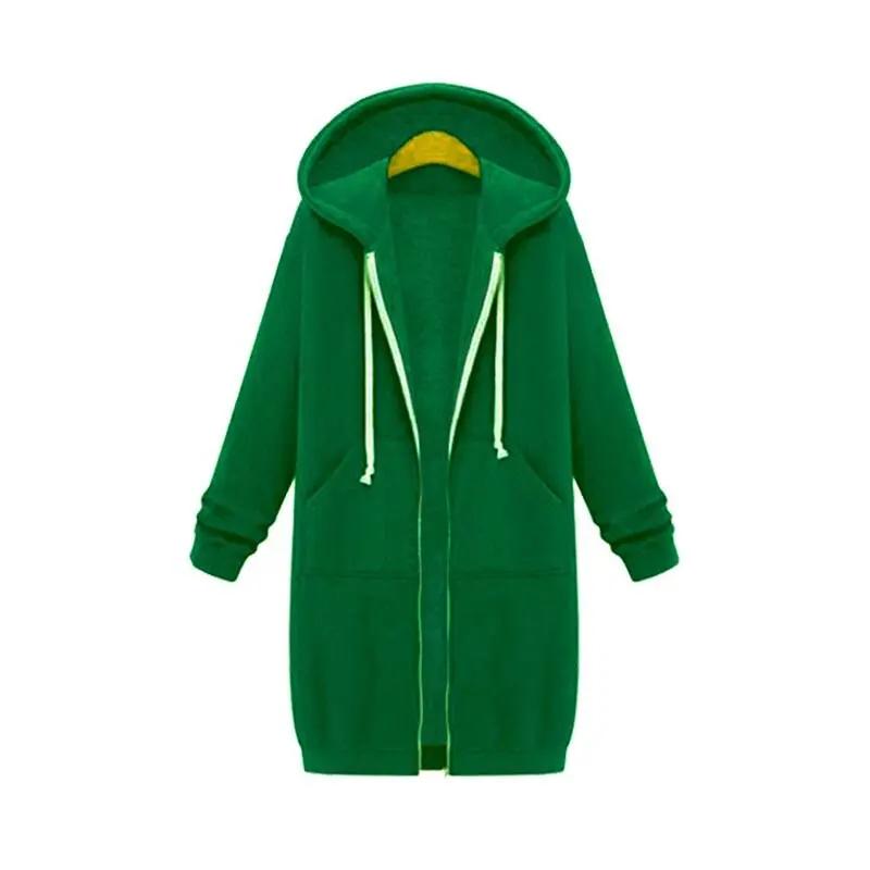 Caliboot Longline Zip Hoodie for Women in Relaxed Fit