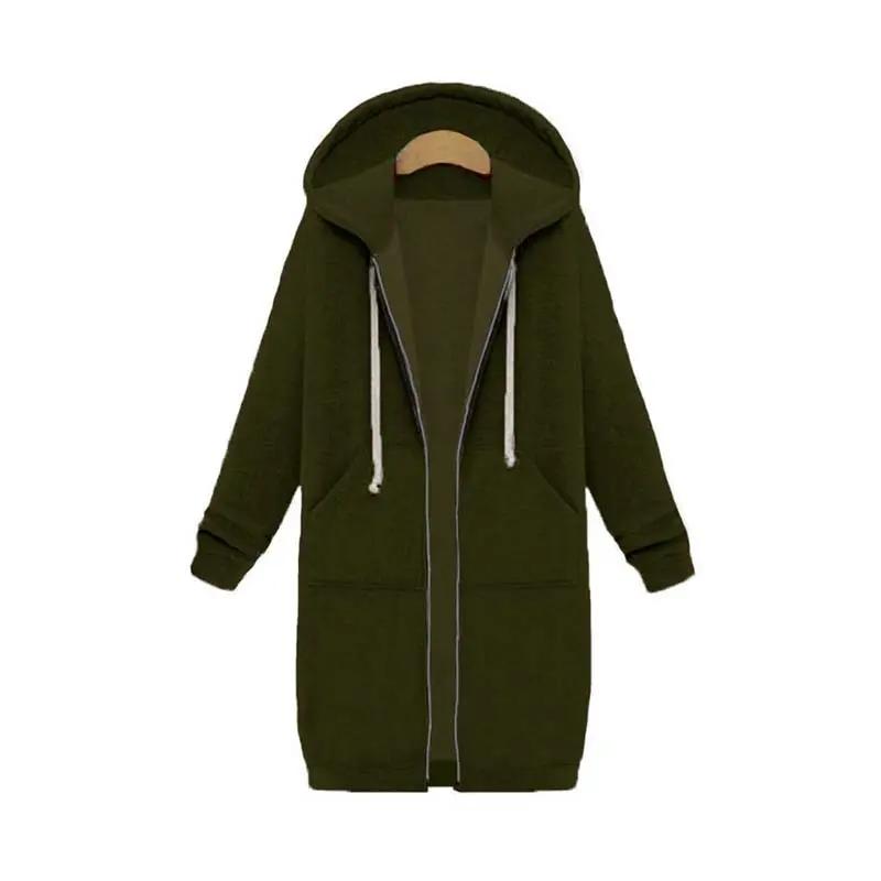 Caliboot Longline Zip Hoodie for Women in Relaxed Fit