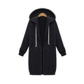 Caliboot Longline Zip Hoodie for Women in Relaxed Fit