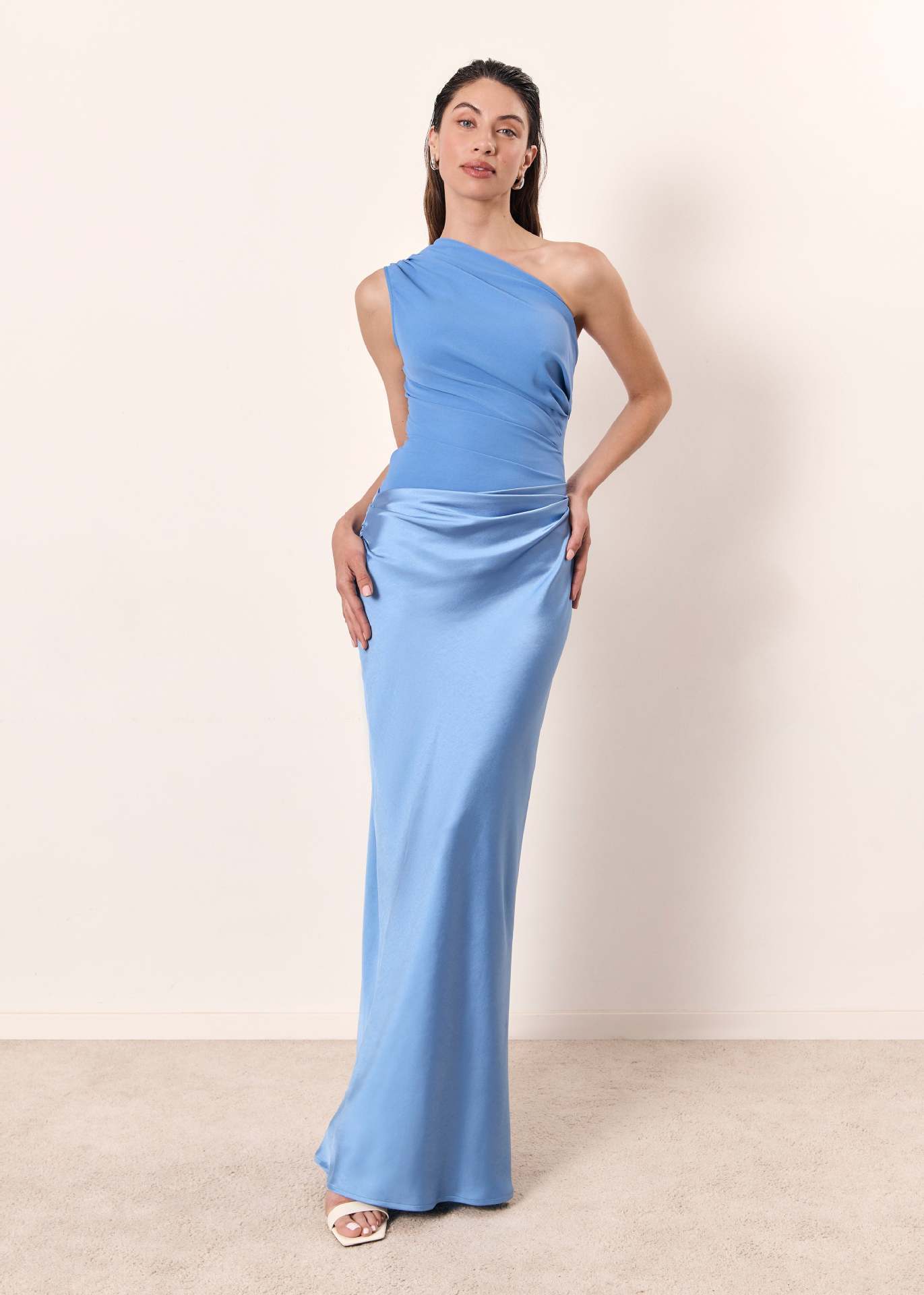 The Hills Nashville Maya Women's One-Shoulder Wedding Guest Maxi Dress