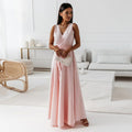 The Hills Nashville Hailey Women's Wedding Guest Wrap Maxi Dress