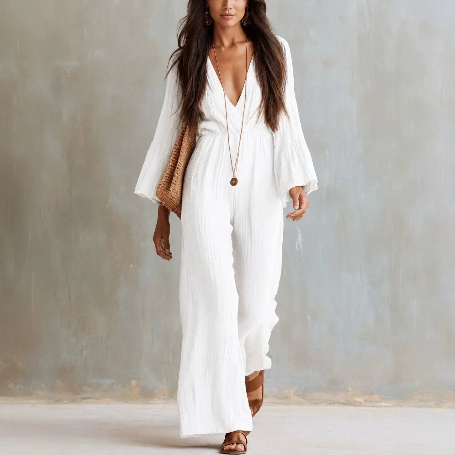 Haven Beck Selah Boho Wide Leg Jumpsuit