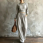 Sabine Contrast Trim Sweatshirt Set Women's