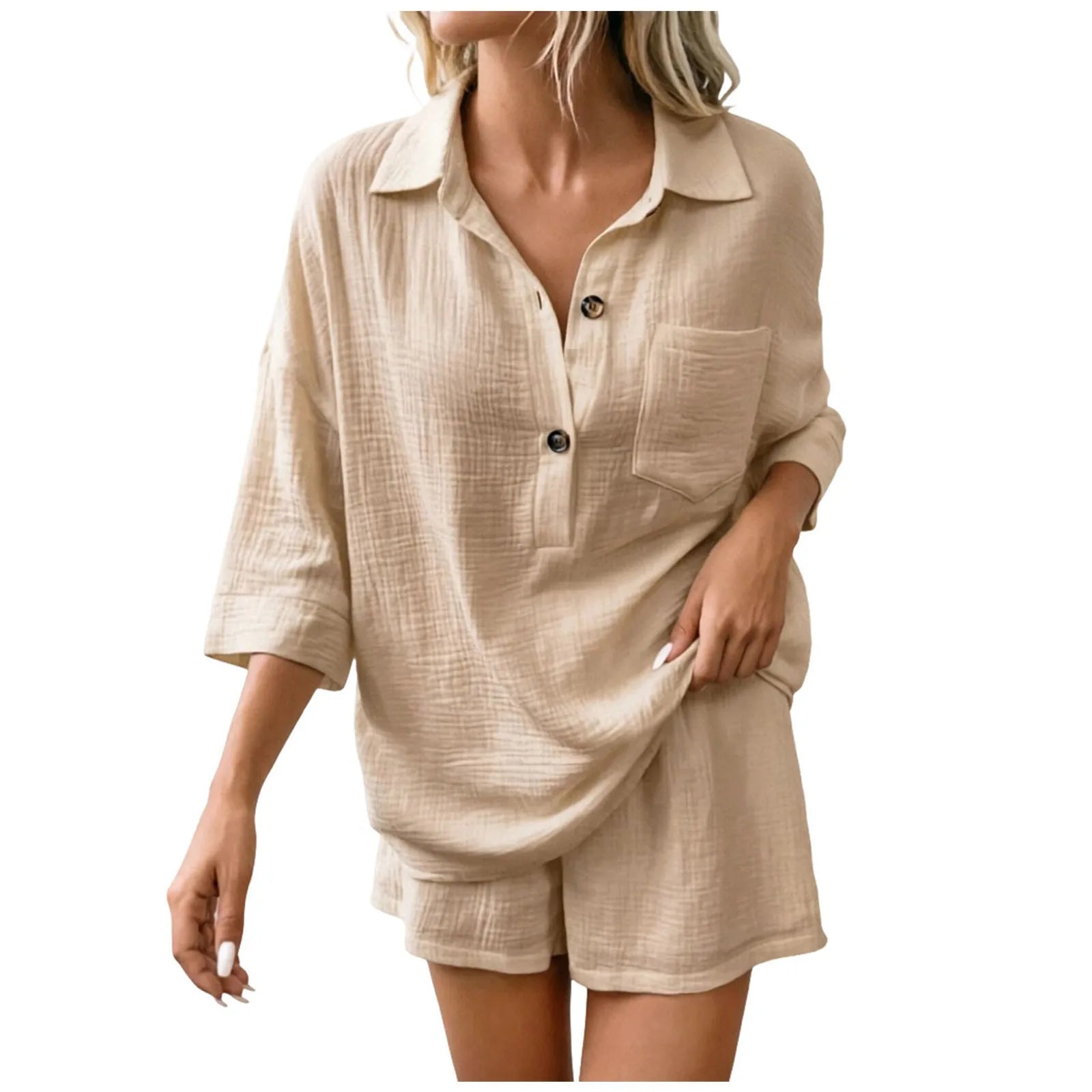 Haven Beck Bethany Women's Breathable Linen Beach Set