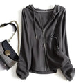 Clarissa Casual Full Zip Hoodie Jacket Women's Relaxed Fit